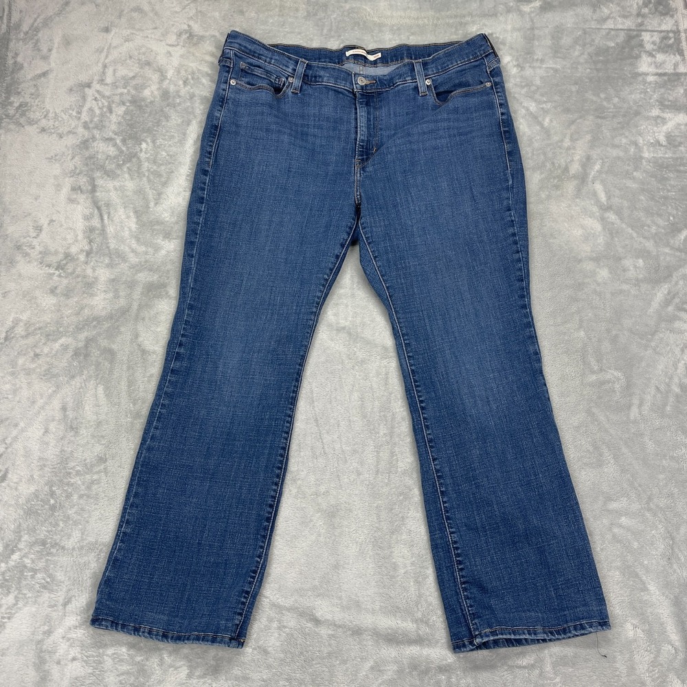 Levi's Jeans Womens 18W (37x28) Blue Denim Medium Wash Red Tab Classic Bootcut